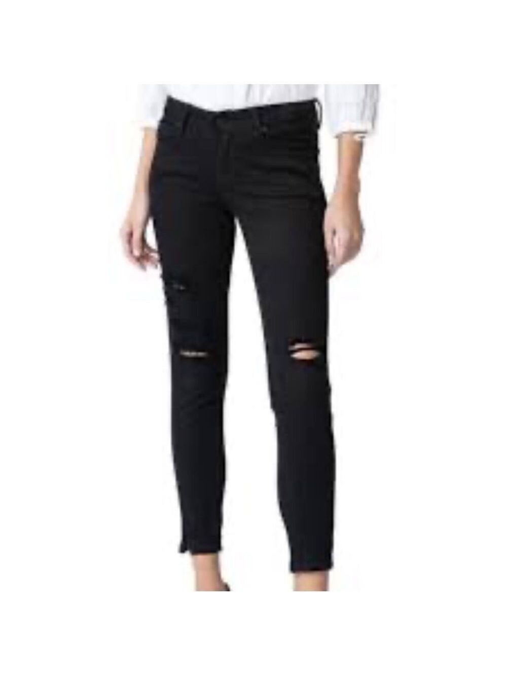 KanCan Distressed Ankle Slit Low Rise Skinny Jeans